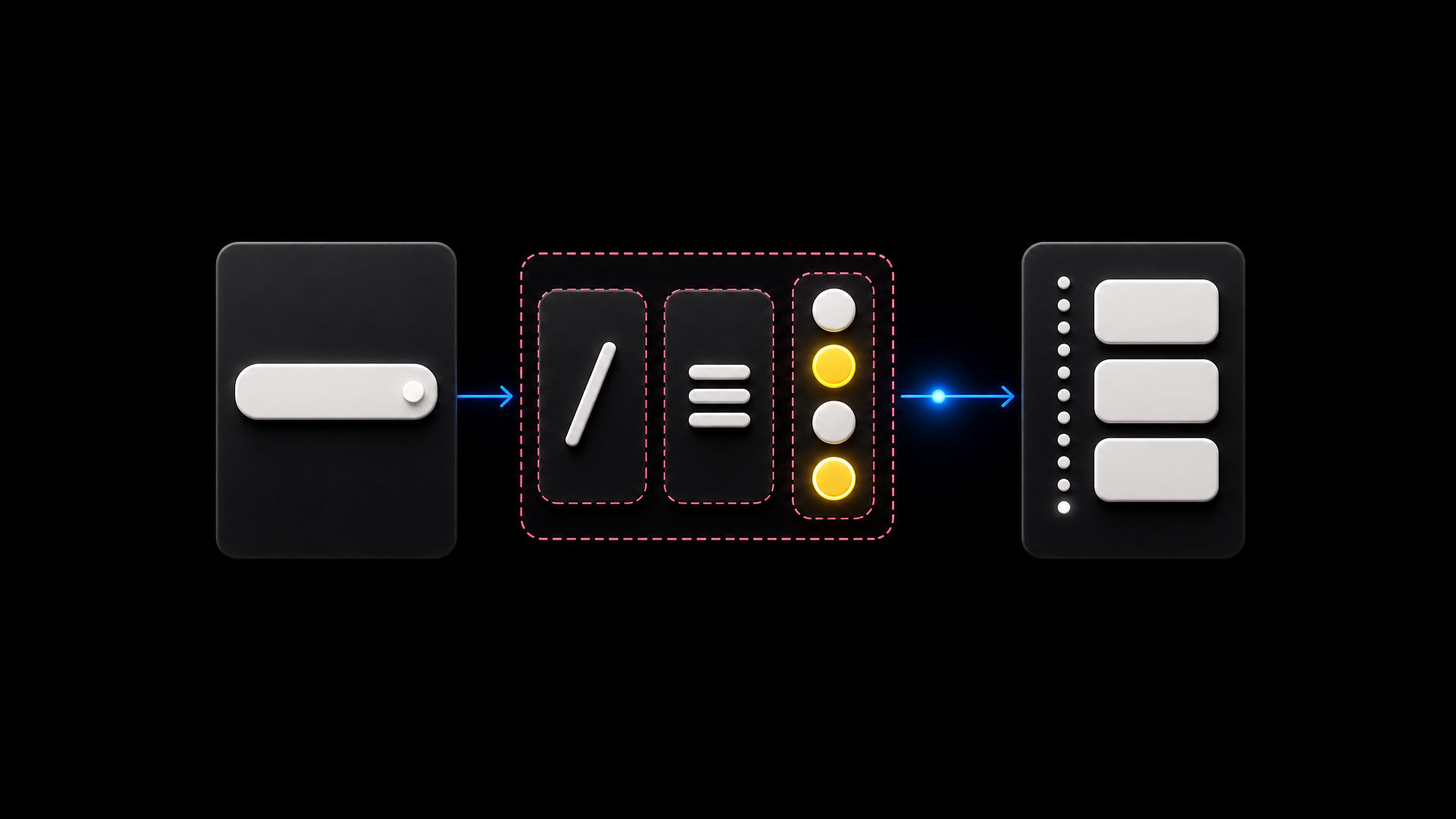 Chat input with slash commands and at-context flowing to SSE panel